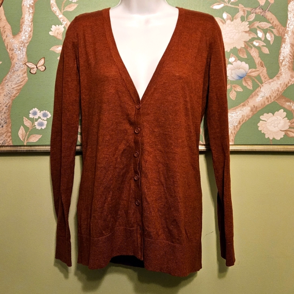 Forever 21 Rust Color Cardigan Size S